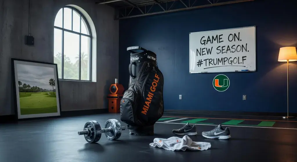 Kai Trump resumes gym training ahead of University of Miami freshman golf season