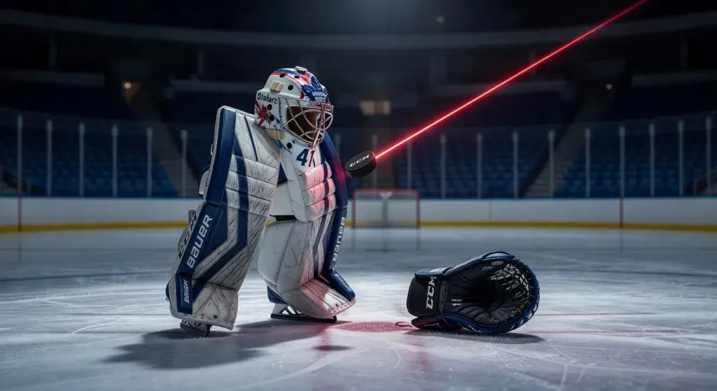 Maple Leafs goaltender Stolarz hospitalized after puck to throat in pre-game warmups