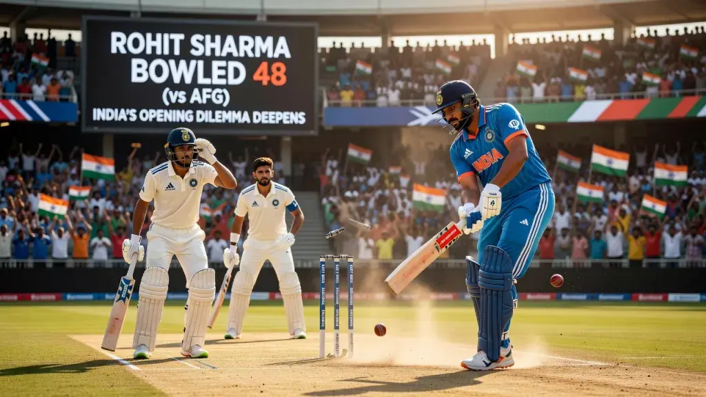 Rohit Sharma Fires 48 as India's Opening Dilemma Deepens Against Afghanistan