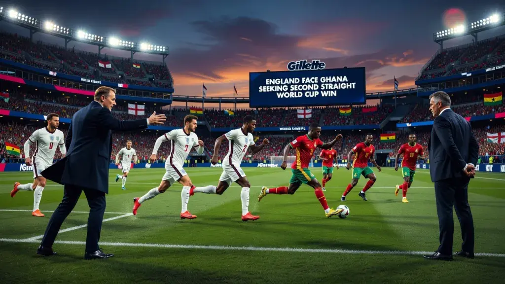 England Face Ghana Seeking Second Straight World Cup Win