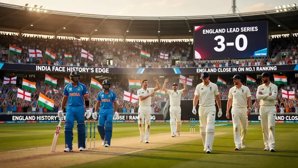 India Face History's Edge in Southampton as England Close In on No.1 Ranking