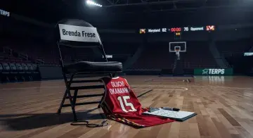 Maryland coach Brenda Frese has tense sideline exchange with Oluchi Okananwa in NCAA tournament loss